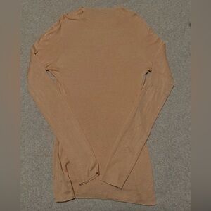 Zara (tags came off) Women’s Slim-Fit Long Sleeve Top - Camel